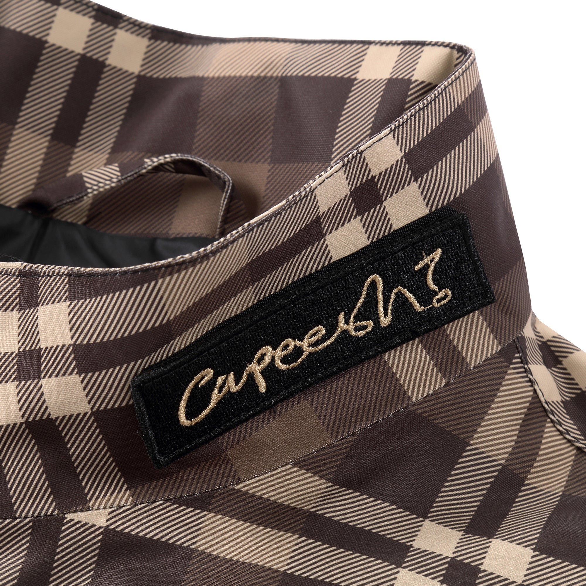 deconsrtucted revamp - plaid brown