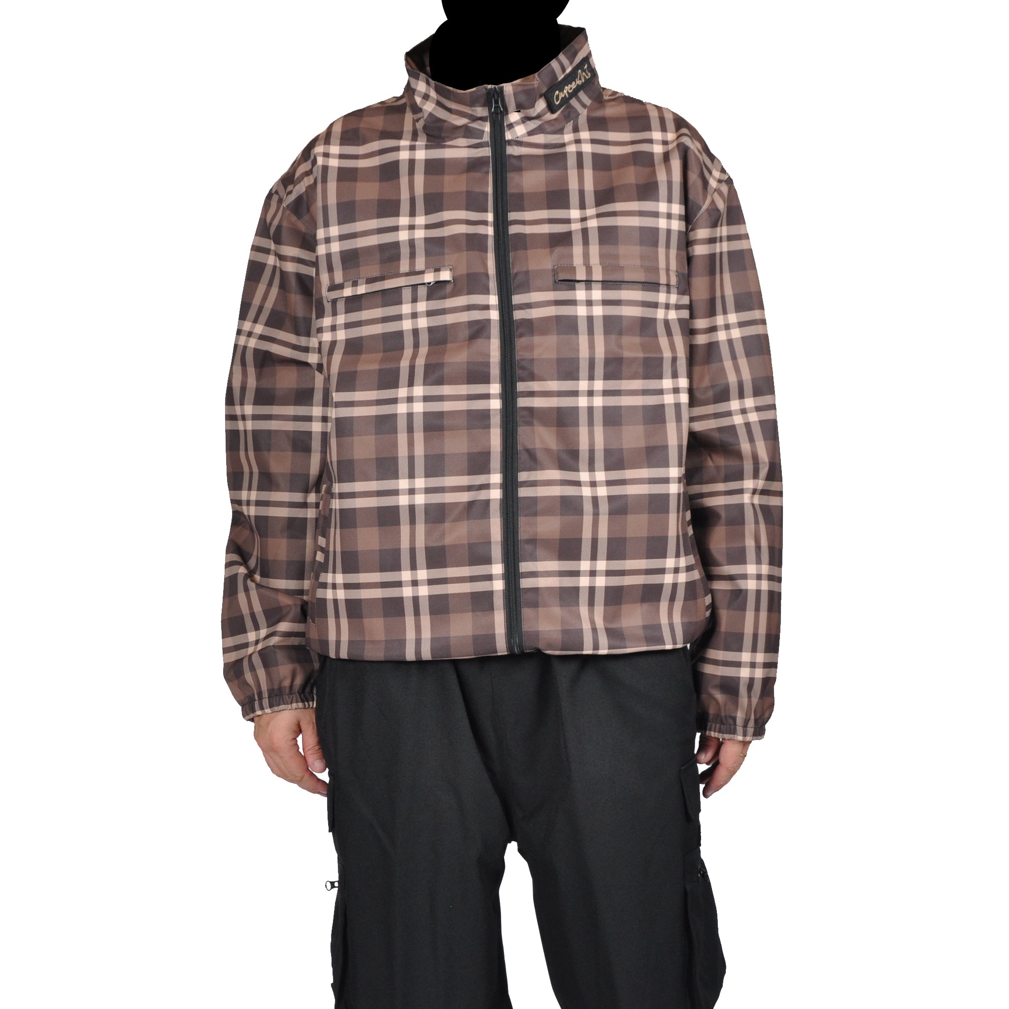 deconsrtucted revamp - plaid brown